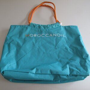 Moroccan Oil Fashion Tote Bag exterior pouches for phone, wallet,  Turquoise
